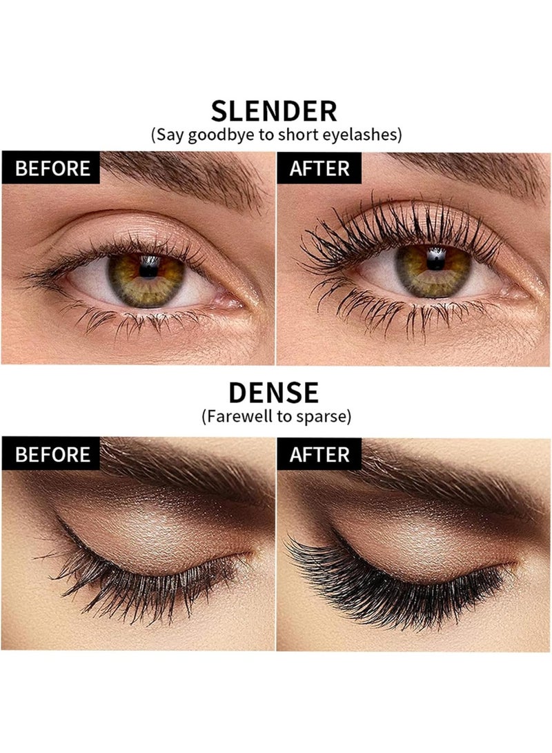 Tubing Mascara with Metal Wand – Waterproof Smudge-Proof Black Formula for 3D Curling & Lengthening, Thickening Mascara for Natural False Lash Effect, Long Lasting, No Flaking or Clumping for Women - Image 3